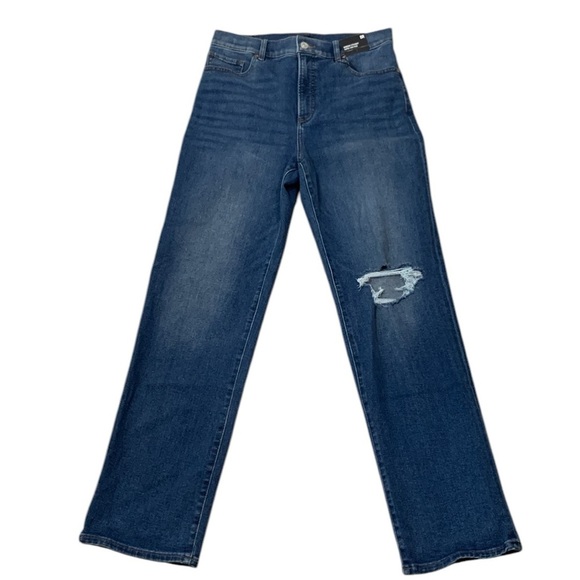 Express Super High Rise Modern Straight Jeans- 8- NWT - Picture 2 of 15